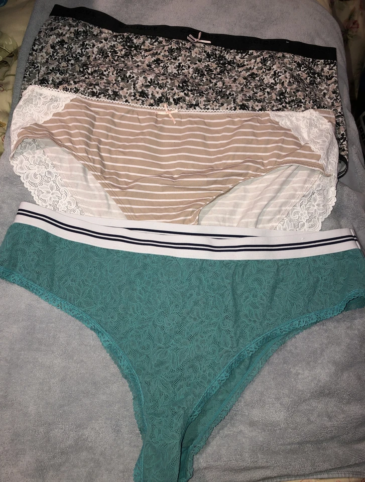 Bragas estilo descaradas/hipster/breve Cacique Lane Bryant talla 22/24 lote de 3 nuevas sin etiquetas Foto 2 de 3