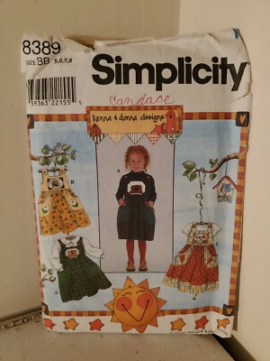 SIMPLICITY 8389 KENNA & DONNA DESIGNS CHILD DRESS SIZE BB 5-6-7-8 NEW & UNCUT