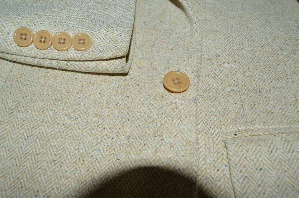 JoS A Bank Hombre 2btn Piedra Espiga Naranja Verde Amarillo Especificación Abrigo Deportivo 42L Foto 4 de 4