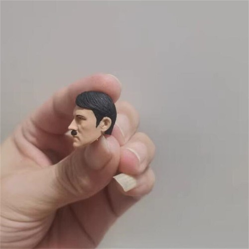 Modelo esculpido cabeza hombre bigote líder 1/12 pintado para figura de acción de 6" - Imagen 4 de 4