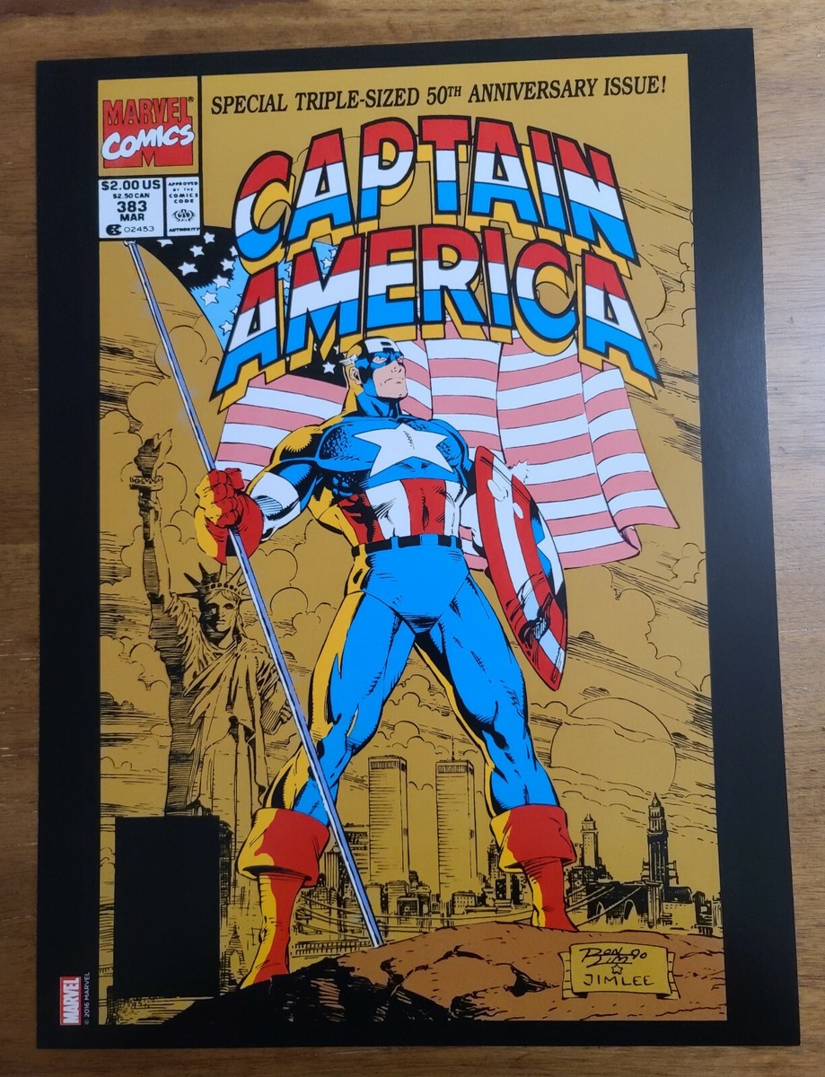 Captain America 383 I am Legend Marvel Comics Poster by Ron Lim