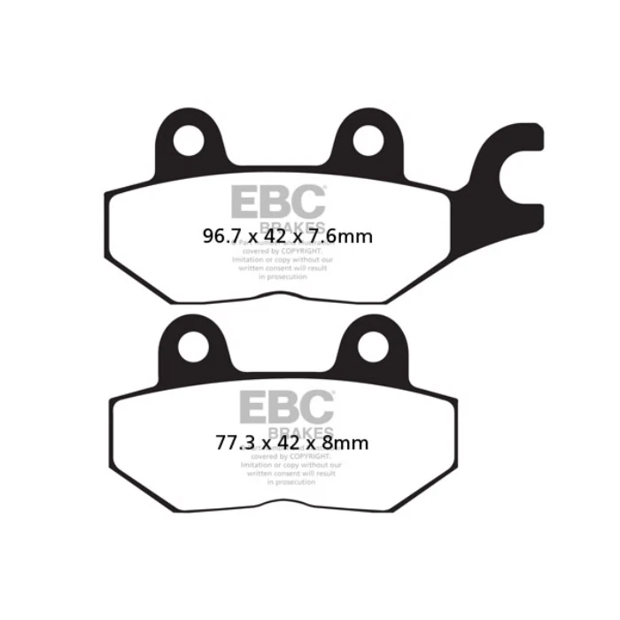 FITS Triumph Tiger 1050 2007 to 2012 EBC Sintered FRONT and REAR Disc Brake Pads - Image 2 of 4