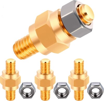 8pc Side Post Battery Terminal 3/8 16 Bolts Adapter Stud Extender Screws 3/8''-16