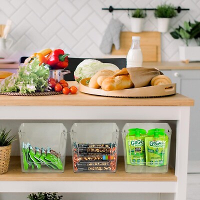 Delamu 2 Set Pantry Organizers And Storage Kitchen Organizers And Storage With Bamboo Top Stackable Kitchen Pantry Bin For OnionPotatoFruitsProduceVe - Imported Products From USA