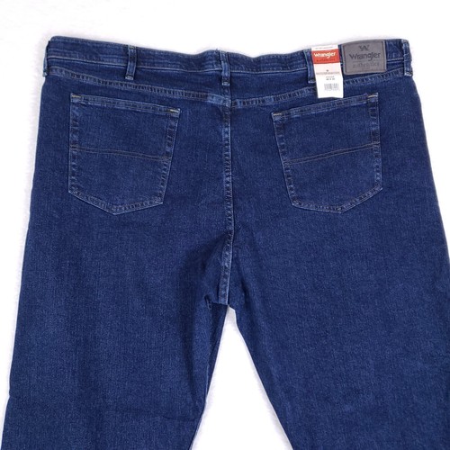Wrangler Jeans Classic Fit Straight Leg 48x30 Blue Denim Casual Everyday NWT - Picture 9 of 10