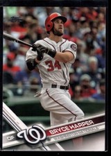 BRYCE HARPER MINT WASHINGTON NATIONALS GLOSSY  BATTING SP 2017 TOPPS #34 GEM 1A