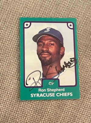 DCC: 1983 TCMA Syracuse Chiefs Ron Shepherd #5 Signed Autographed NM+