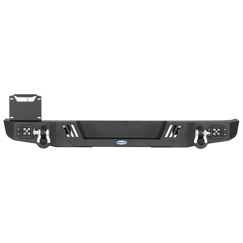 One-piece Steel Rear Bumper w/ Spotlight Fit 76-86 Jeep CJ-5 CJ-7 CJ-8 Scrambler - Image 3 of 4