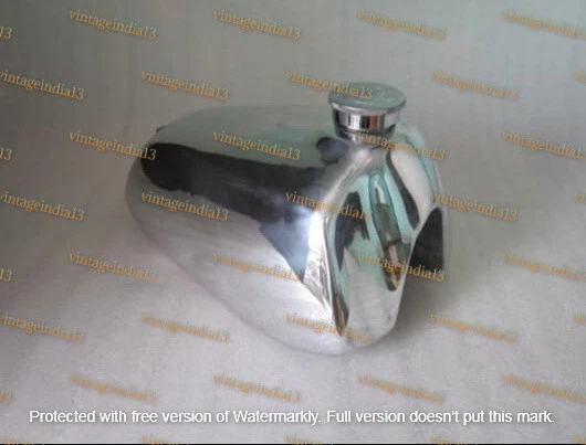 Suzuki RM250 RM400 1978 tanque de combustible de aluminio pulido Rm 250 400 78 Ahrma 1go Foto 3 de 4