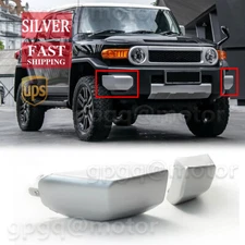 For Toyota FJ Cruiser 2007-2014 Silver LH & RH Front Corner Bumper End Caps Kits