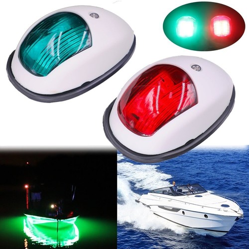 12V Marine Sailing Light Yacht Boat Signal Lamp Universal Red Green