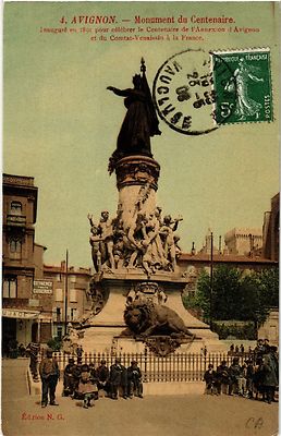 CPA AVIGNON - Mon. du Centenaire - Eröffnung 1891 zum Feiern (512301)