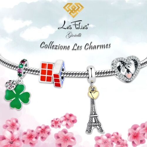 Charm Coppia Innamorati in argento 925 - Les Folies (Modello Pandora) - Foto 8 di 8