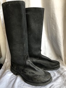 light pink suede boots