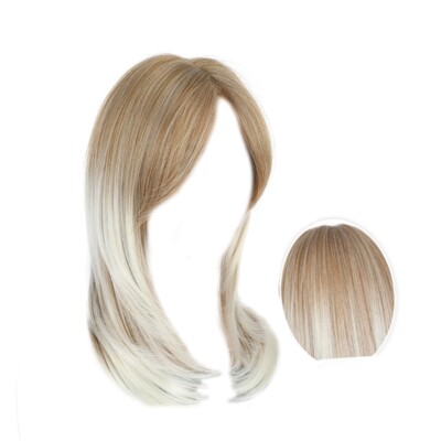Soft Gradients Color Hairpiece in Synthetic Material for Female Everyday Elegant