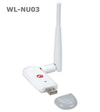 Wireless 150N USB Adapter w/ Detachable Antenna, White, Intellinet 524698 