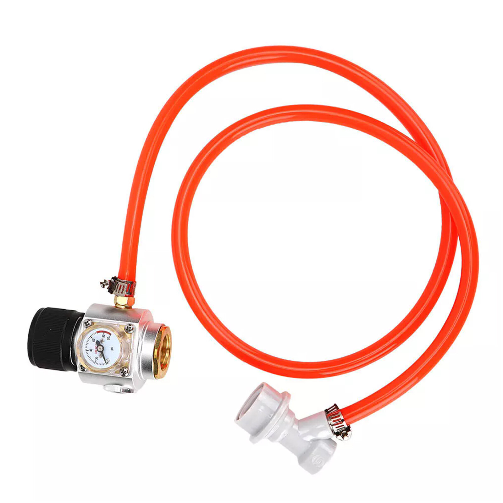 CO2 Mini Gas Regulator CO2 Charger Pressure Meter Homebrew Tool With Ball Loc4