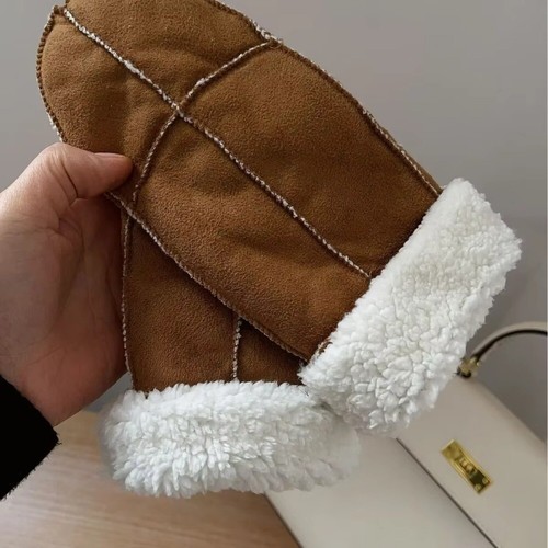 Fleece-gefüttert Handschuhe mit breiter Kante Winter handschuhe Unisex - Bild 3 von 4