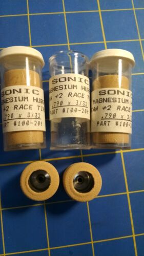 Sonic S7 3 Pairs .790 tall 3/32 axle Tan Colored Rubber from Mid America - Picture 1 of 3