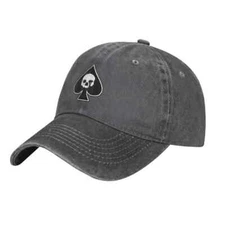 Ace of Spades Skull Metal Rock Baseball Cap - Custom Summer Trucker Hat