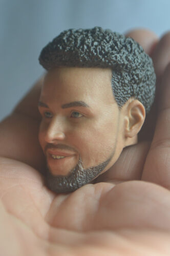1/6 Stephen Curry Smile Head Sculpt for 12" HT PH COO Male Soldier Figure Body - Picture 3 of 19