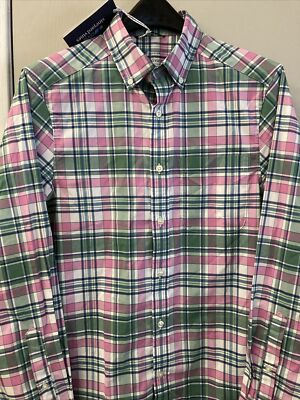 Vineyard Vines Size XS OTG Stretch Shirt L/S On The Go Performance Button Down