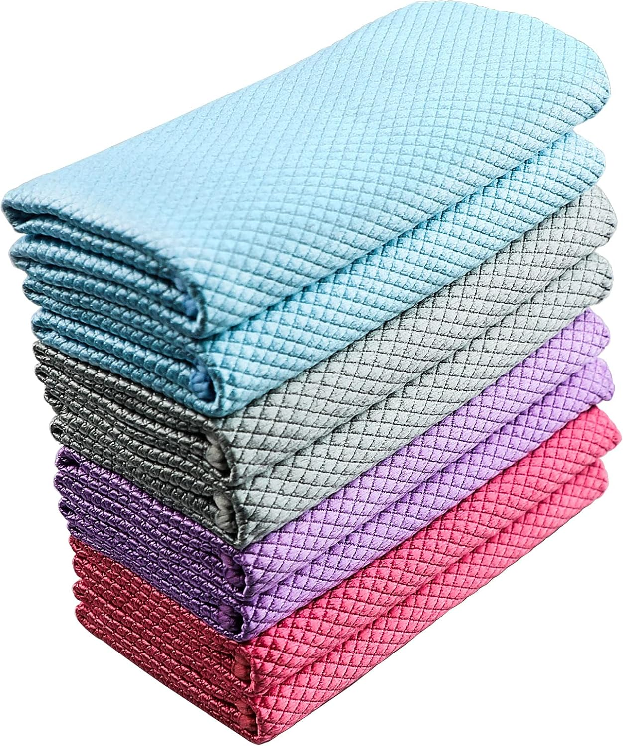Ultra-Soft Reusable Microfiber Glass Cleaning Cloth Lint-Free Multi-Purpose
