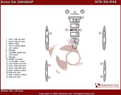 ★ peak 2006-2007カタログ 2冊セット★ For Scion xA 2004 05 2006 INTERIOR PREMIUM SET CHERRY WOOD CARBON