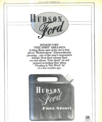 RST5 BILD/ANZEIGE 13X11 HUDSON FORD : FREE SPIRIT
