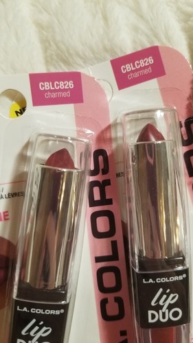 L.A. Pacchetto di 2 COLORI LABBRA DUO ""CHARMED"" ROSSETTO E LUCIDALABBRA LUCENTEZZA" Nuovo & Sigillato - Foto 4 di 4