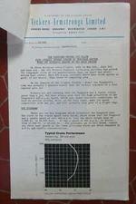 1959 DOCUMENT VICKERS ARMSTRONGS AIRCRAFT VANGUARD TURBOPROP AIRLINER ROLLS TYNE