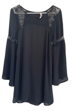 Lovemarks by Anthropologie Black Lace Dress Size S
