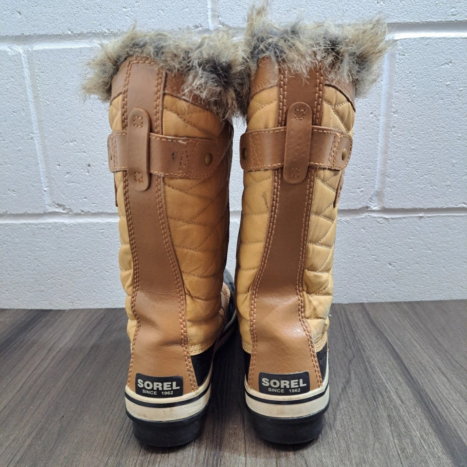 Botas de nieve Sorel TOFONO II. Botas de invierno impermeables azules y tostadas para mujer talla 7 Foto 4 de 4