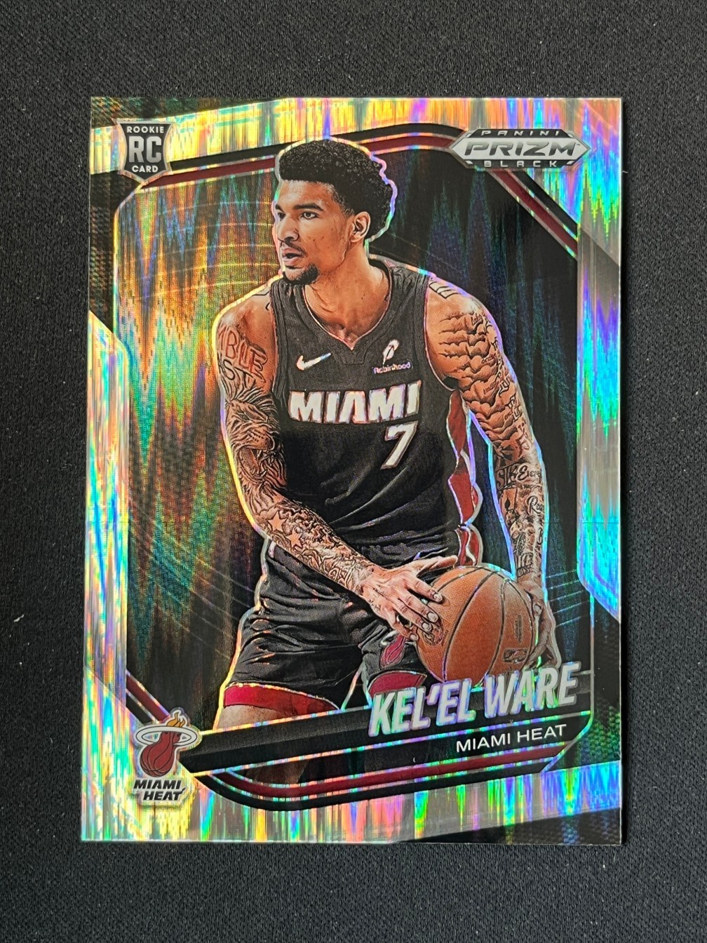 Kelel Ware 2024-25 Panini Prizm Black RC Skewed /249 #156