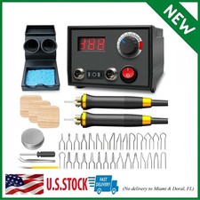 Pyrography Wood Burning Kit Professional Wood Burner Tool Dual Pen 30