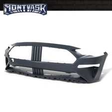 Fit For 2018-2021 Ford Mustang Plastic Front Bumper Cover Fascia Replacement
