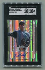 2020 Leaf Metal Draft #BA-CH2 Cristian Hernandez Auto SGC 10/10 Marlins Prospect