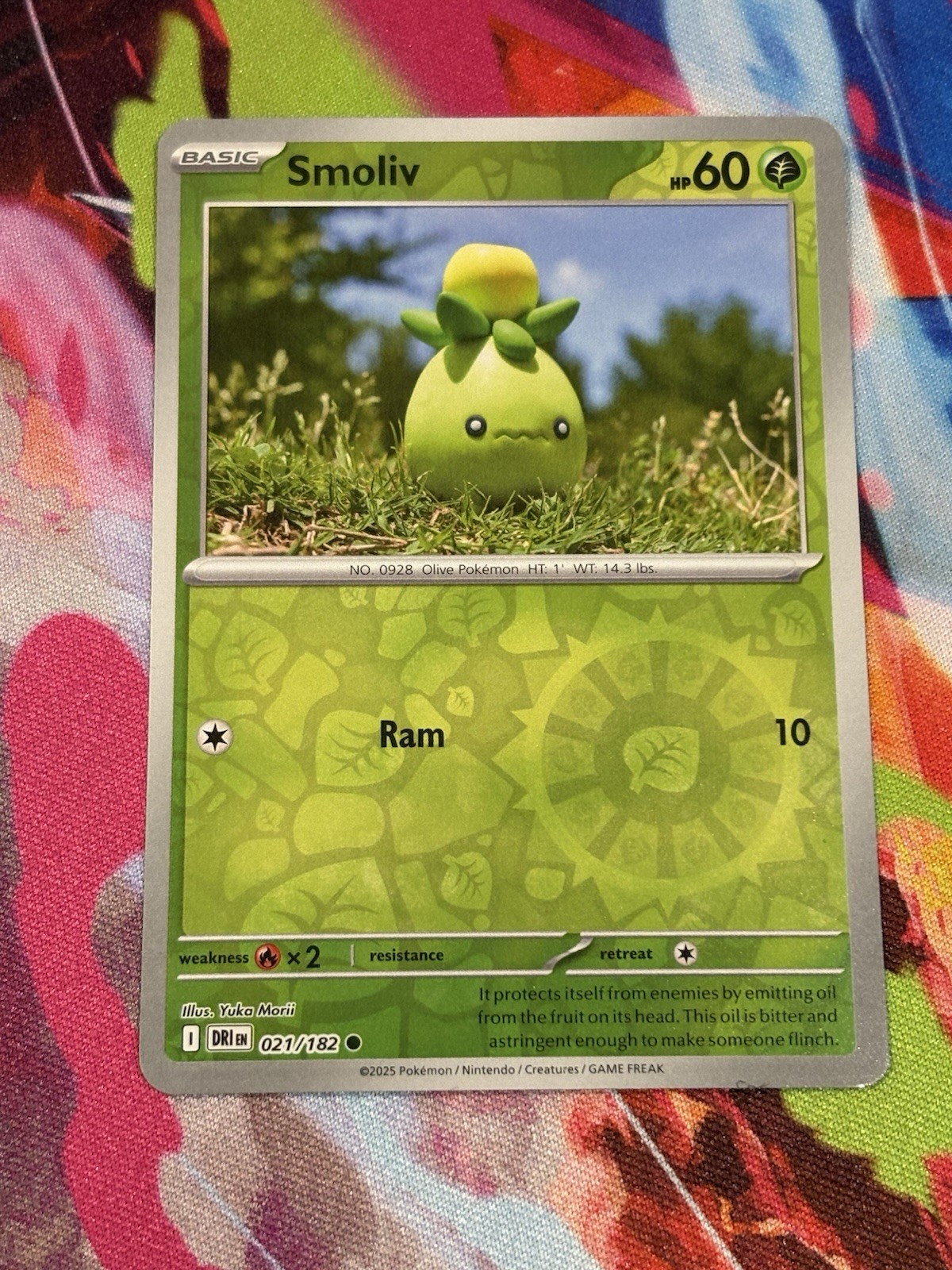 Pokémon Destined Rivals #21/182 Smoliv Reverse Holo