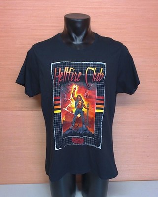 Netflix Stranger Things Hellfire Club Black T-Shirt Women's Size XXL