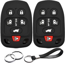 2pcs Compatible with Honda Odyssey EX EX-L LX SE Touring Elite EXL Black Key