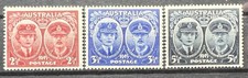 Australia 1945 Royal Visit Duke & Duchess of Gloucester Full Set of 3 Stamps MNH