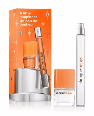 Clinique A Little Happiness TWO travel / Purse size perfumes. Ideal for on The