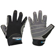 Ronstan Sticky Race Gloves - 3-Finger - Black - XL CL740XL UPC 9316800586646