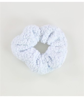 American Eagle Womens 1-Pack Sherpa Hair Scrunchie, Blue