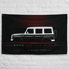 G-Wagen W460 1979 Car Silhouette Flag 3x5 ft Garage Banner Man Cave Wall Decor