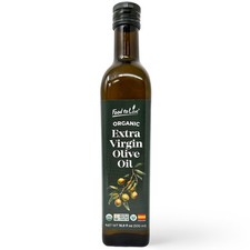 Organic Extra Virgin Olive Oil, 16.9oz 500ml   Kosher, Vegan   by Food to Live