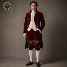 Regency Highland Black  Gold Tailcoat Ensemble   Formal Military-Inspired Dress