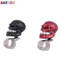 Steering Wheel Spinner Black Skull Head Car Suicide Knob Handle for Auto/Truck