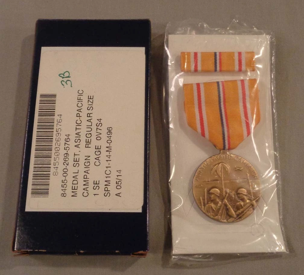 Asiatic Pacific Campaign Medal Indiana Original Ww2 Collectible US