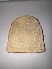 PLAY FOOD Vintage MTC White Bread Single Slice Realistic 1987